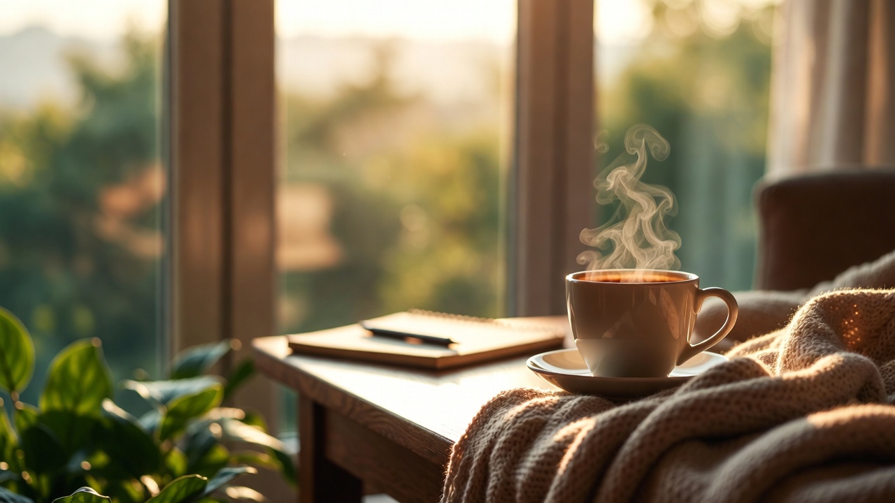 Pagi yang Dimulai dengan Secangkir Kopi Penuh Kelembutan